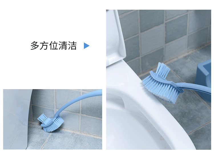 Double-Sided Thickened Plastic Long Handle Decontamination Toilet Brush Toilet Cleaning Bending No Dead Angle Gap Brushes Sanitary Brush Double-Sided Thickened Plastic Long Handle Decontamination Toilet Brush Toilet Cleaning Bending No Dead Angle Gap Brushes Sanitary Brush