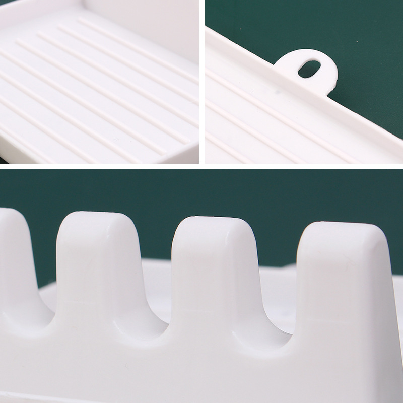 Kitchen Lid Rack Household Spatula Rack Mat Holder Tableware Storage Multi-Functional Plastic Storage Rack Soup Spoon Shovel Mat