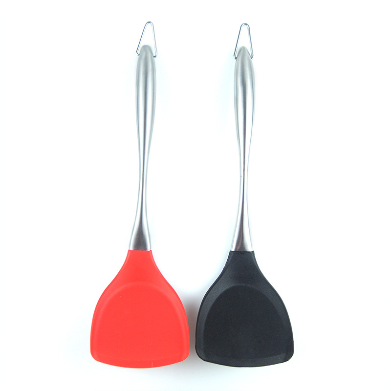 Tools Silicone NonStick Spatula NonInjury Pan Special Cooking Shovel High Temperature Resistant Stainless Steel Spatula