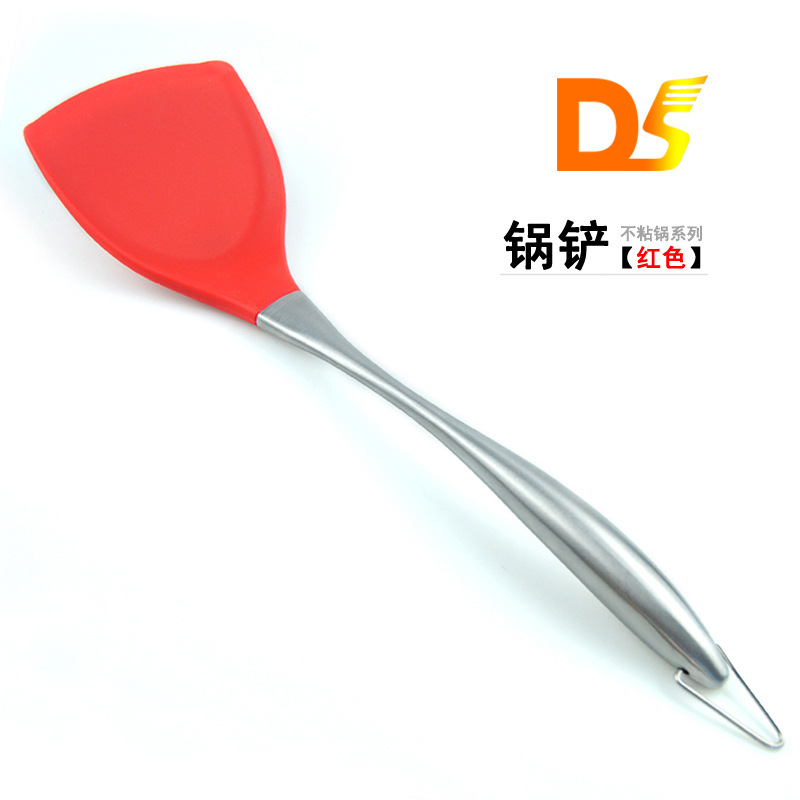 Tools Silicone NonStick Spatula NonInjury Pan Special Cooking Shovel High Temperature Resistant Stainless Steel Spatula