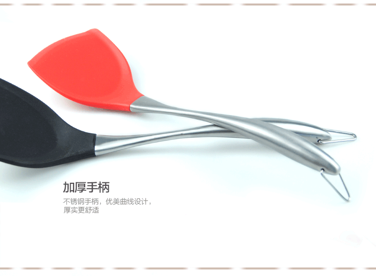 Tools Silicone NonStick Spatula NonInjury Pan Special Cooking Shovel High Temperature Resistant Stainless Steel Spatula
