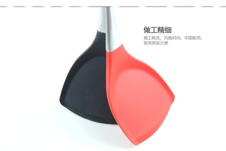 Tools Silicone NonStick Spatula NonInjury Pan Special Cooking Shovel High Temperature Resistant Stainless Steel Spatula