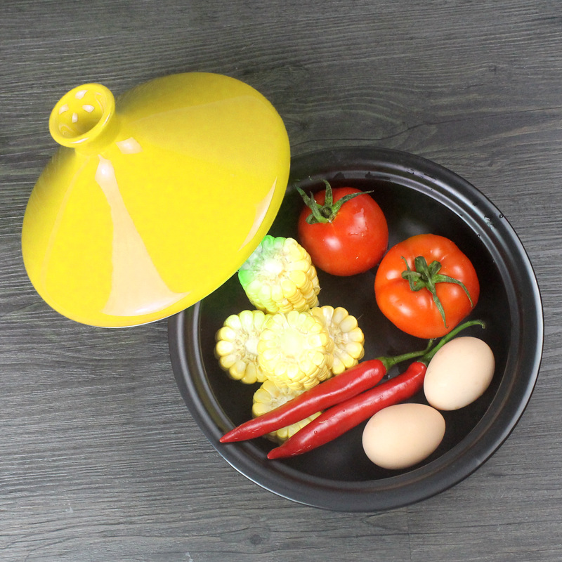Gumis Tagine Heat-Resistant Claypot Rice Ceramic Pot Medium Dry-Burning Casserole Tray + Spatula One Piece Dropshipping