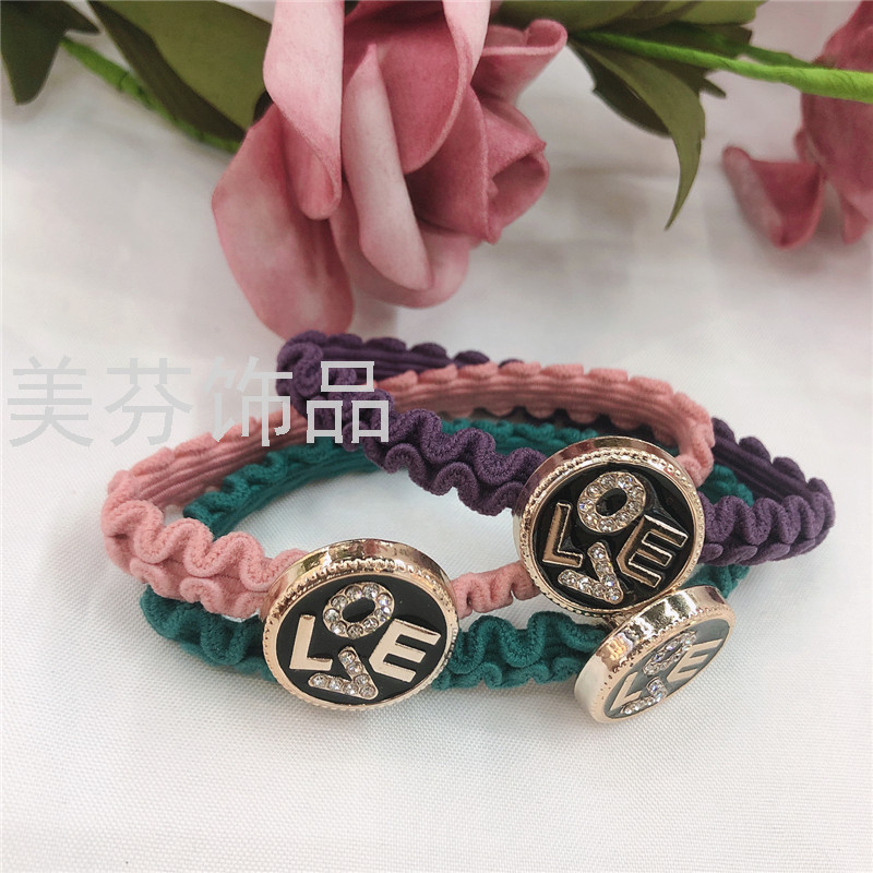Korean Style Hair Rope Korean Hair Accessories Flat Wave Rubber Band Hairband for TyingupHairHairRope Head Accessories
