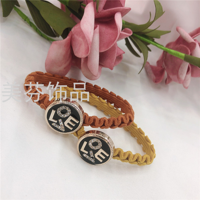 Korean Style Hair Rope Korean Hair Accessories Flat Wave Rubber Band Hairband for TyingupHairHairRope Head Accessories