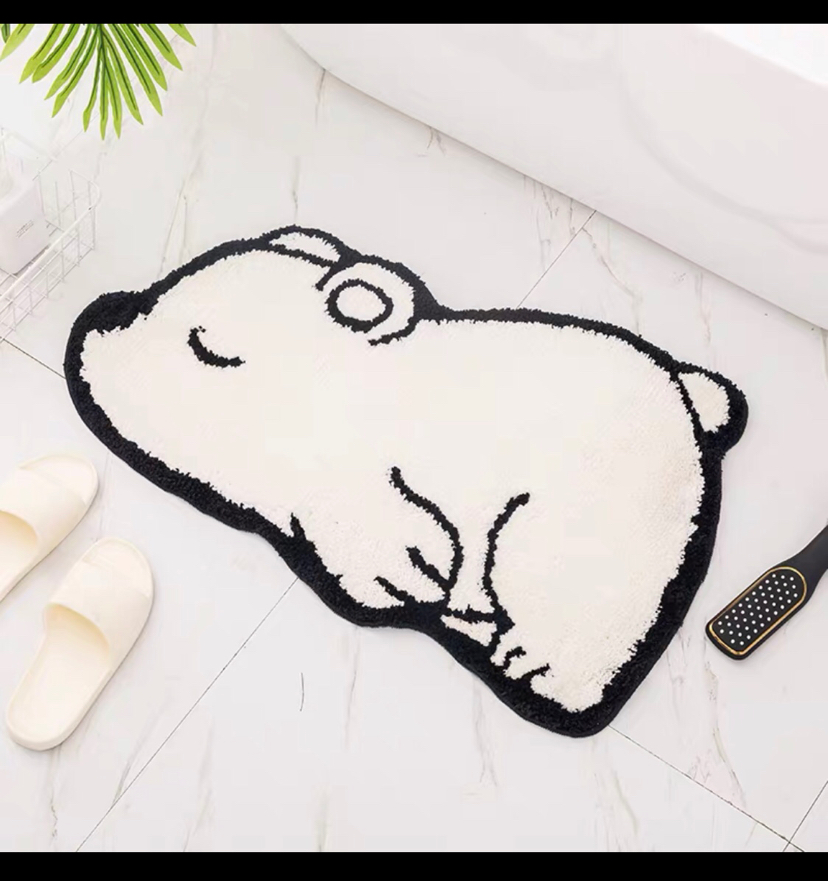 Bathroom Door Absorbent Floor Mat Household Mat Non-Slip Mat Toilet Carpet Doormat Entrance Bathroom Step Mat Shape