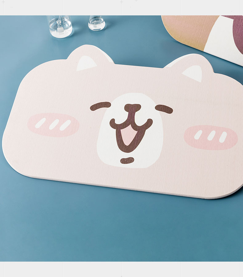 Flash Pad Cartoon Shiba Inu Irregular Diatomite Bathroom Absorbent Floor Mat Cute Dog Non-Slip Mat Shower Mat Flash Pad Cartoon Shiba Inu Irregular Diatomite Bathroom Absorbent Floor Mat Cute Dog Non-Slip Mat Shower Mat