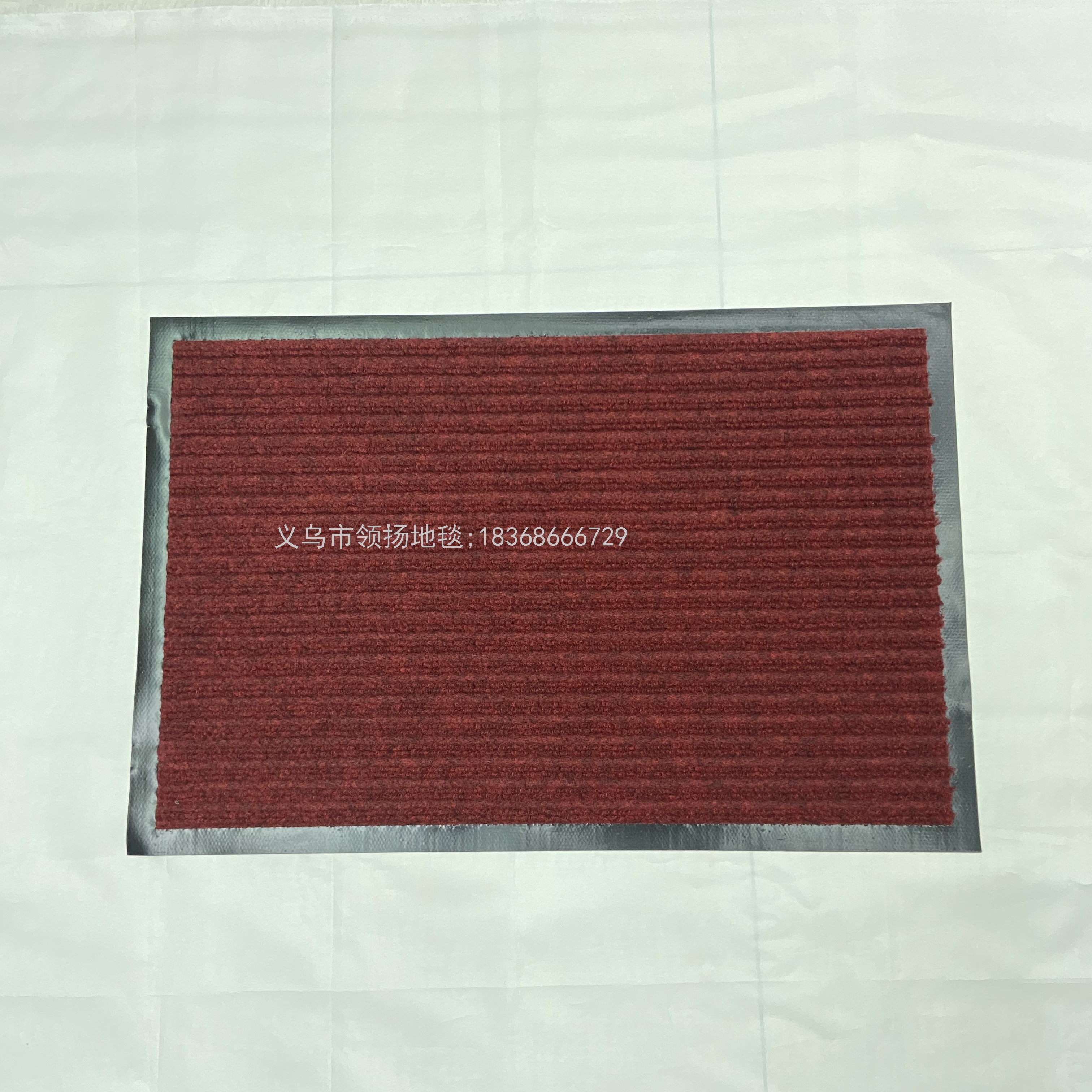 PVC Bottom Double Stripe Printed Mat Door Mat Non-Slip Floor Mat Double Stripe Foot Mat Water-Absorbing Non-Slip Mat
