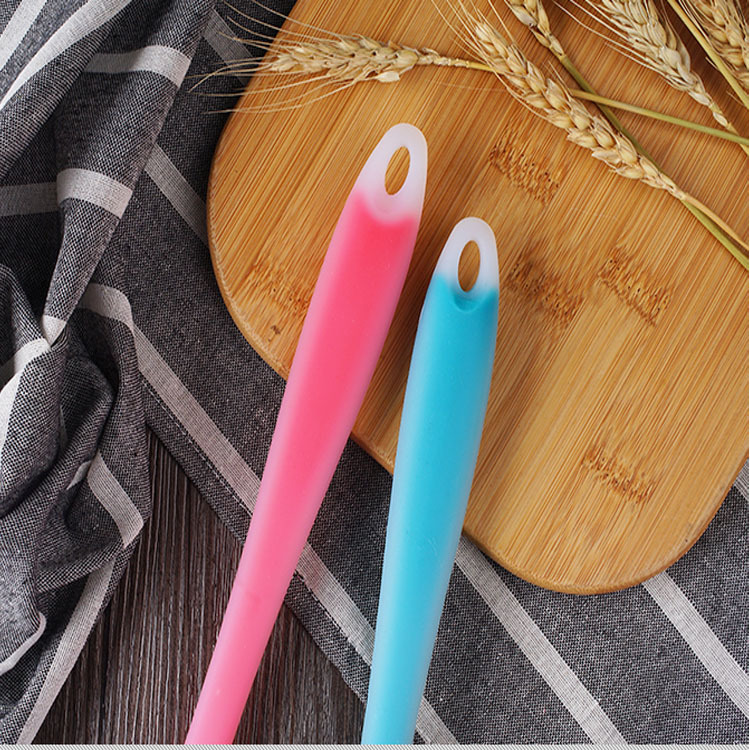 Hot selling multi-color one-piece transparent silicone spatula cake spatula cream spatula high temperature resistant