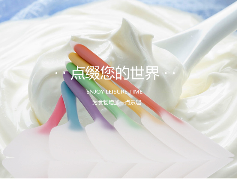 Hot selling multi-color one-piece transparent silicone spatula cake spatula cream spatula high temperature resistant Hot selling multi-color one-piece transparent silicone spatula cake spatula cream spatula high temperature resistant