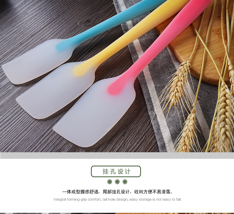 Hot selling multi-color one-piece transparent silicone spatula cake spatula cream spatula high temperature resistant Hot selling multi-color one-piece transparent silicone spatula cake spatula cream spatula high temperature resistant