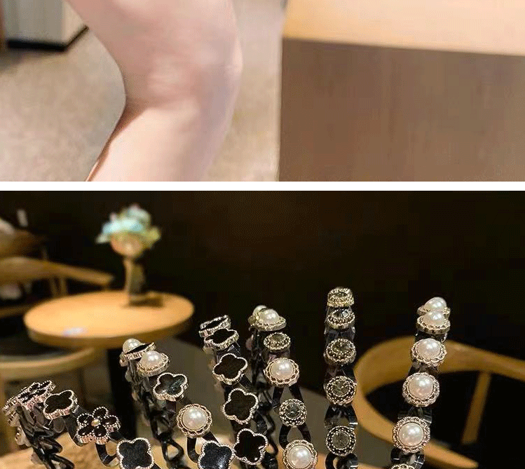 2022 Internet Popular Summer Wave Headband Bangs Broken Hair Braiding Head Buckle Face Washing Lazy Pearl Hairpin Non-Slip Headband 2022 Internet Popular Summer Wave Headband Bangs Broken Hair Braiding Head Buckle Face Washing Lazy Pearl Hairpin Non-Slip Headband