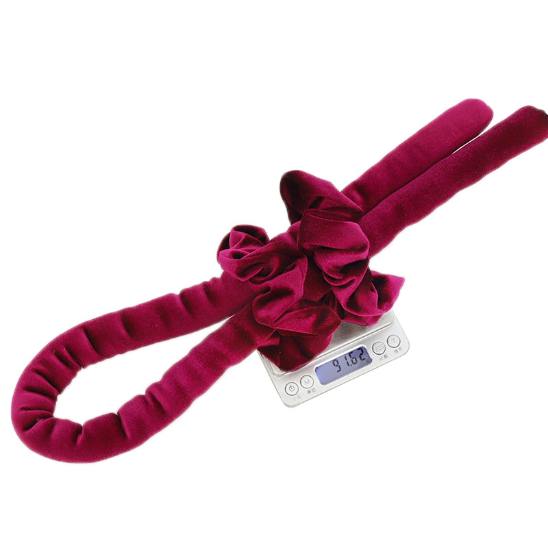 Amazon Lazy Sleep No Heat Velvet Sponge Hair Curler Hair Ring Grip Three-Piece Set Wave Hair Curler R223