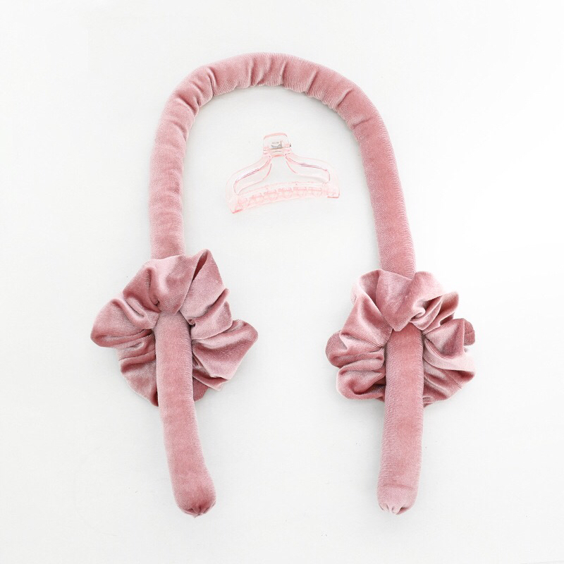 Amazon Lazy Sleep No Heat Velvet Sponge Hair Curler Hair Ring Grip Three-Piece Set Wave Hair Curler R223