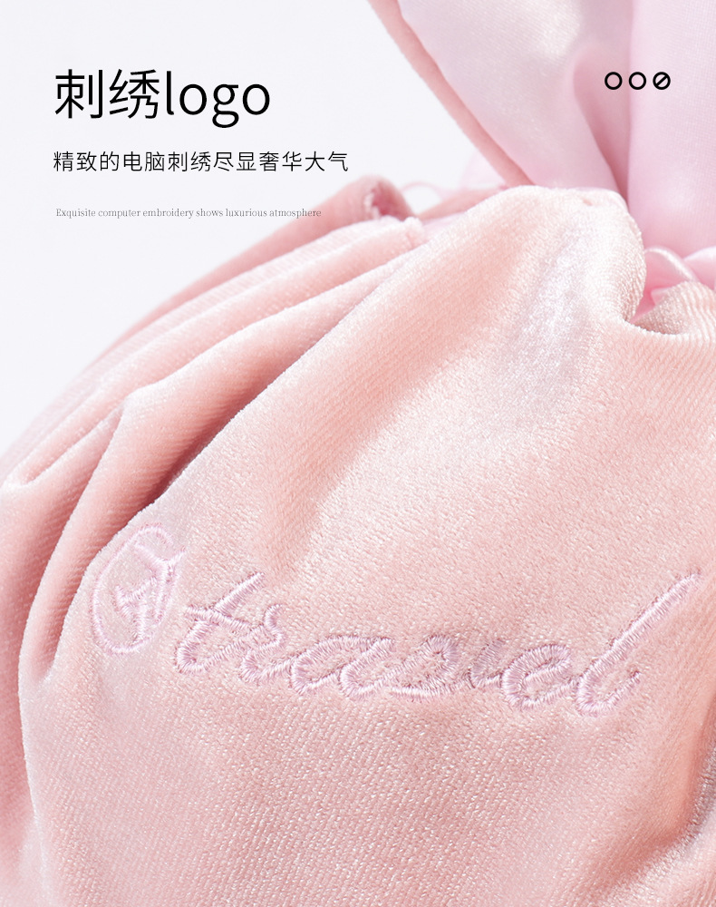 Korean Style Lazy Cosmetic Bag Hand Carrying Rabbit Ears Velvet Cosmetics Storage Bag Travel Portable Drawstring Wash Bag