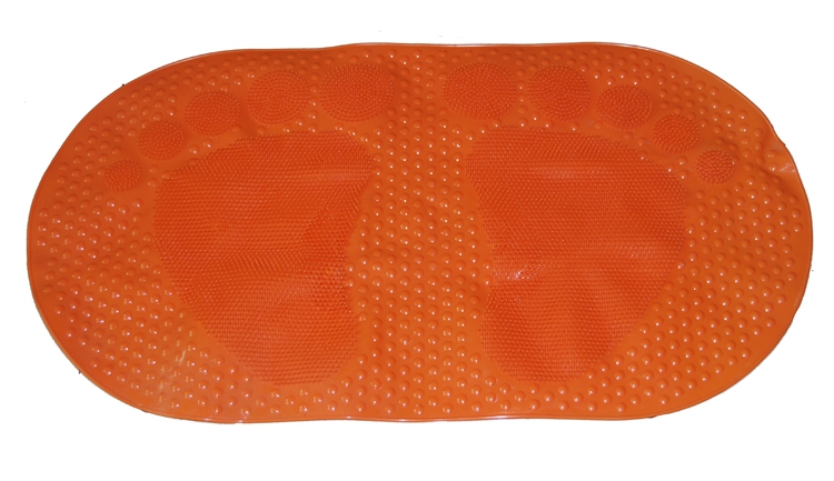 Transparent solid oval feet bath mat bath massage mat non-slip mat bath mat