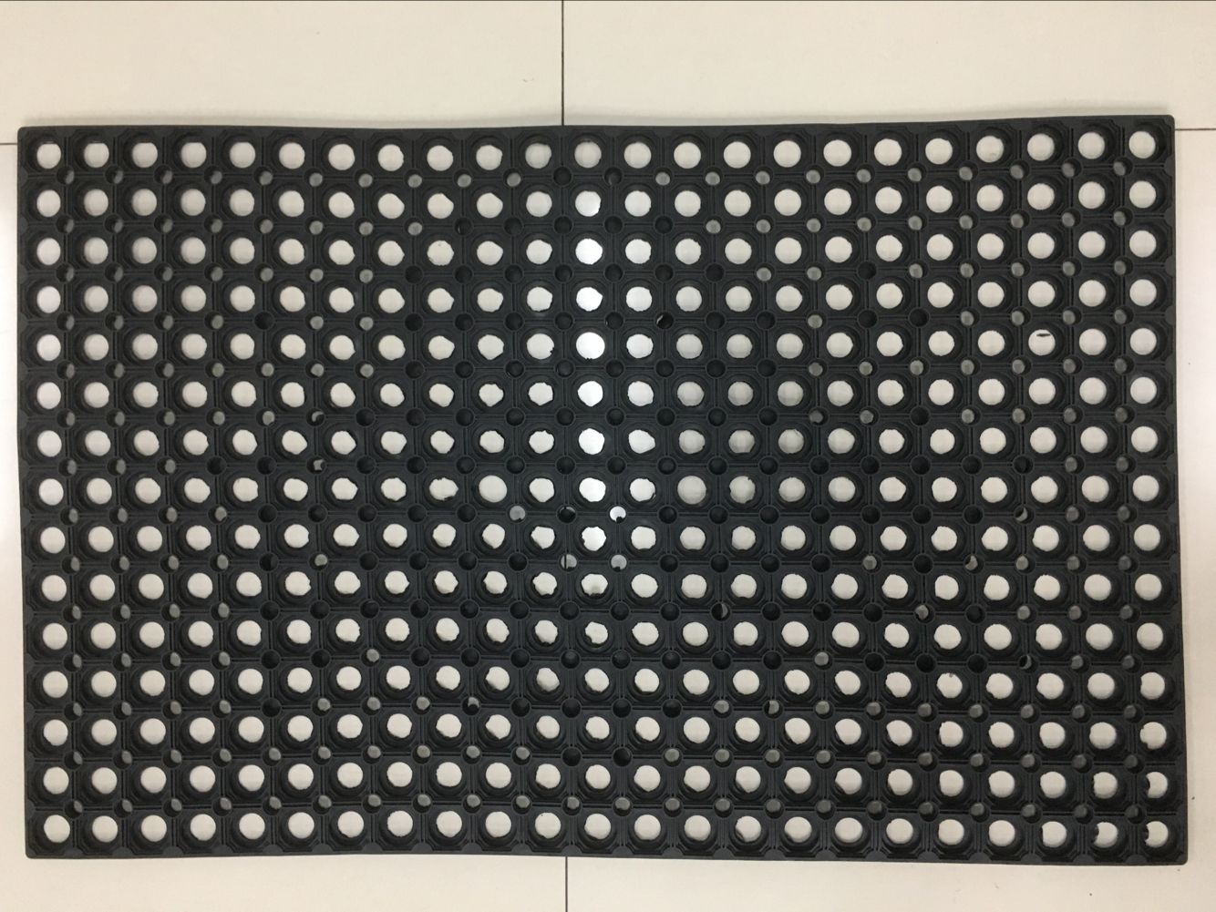 Large size black kitchen non-slip mat PVC foot mat injection molded floor mat non-slip anti-fall mat outdoor mat