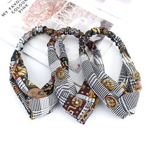 Hot-selling Korean version of the classic fresh small dot hair band Joker Wave dot printing middle fork hair band Spot wholesale