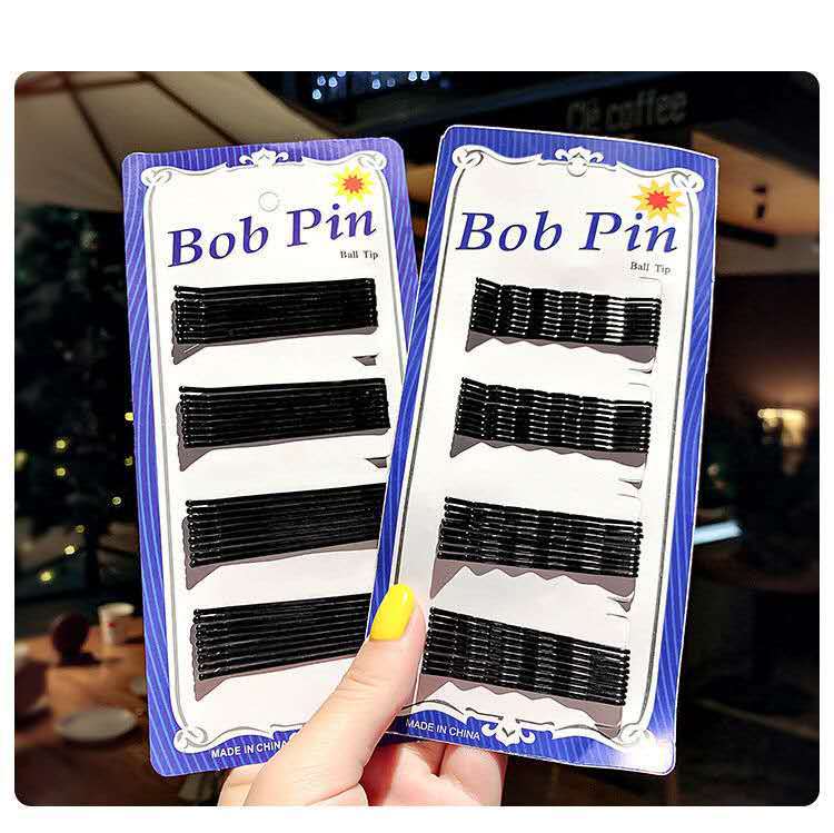 Blue Card Lacquer Black Steel Wire Hairpin Wave Hairpin Bride Invisible Hair Clip Hair Accessories Boutique Supply Blue Card Lacquer Black Steel Wire Hairpin Wave Hairpin Bride Invisible Hair Clip Hair Accessories Boutique Supply