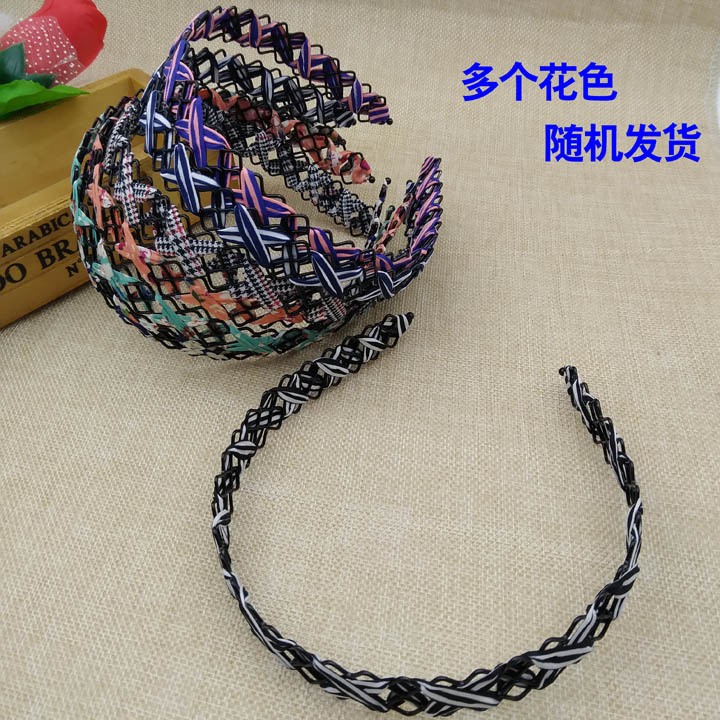 A1012 Square Wave Steel Wire Head Buckle Headdress Hair Accessories Hair Band Hair Comb Yiwu 2 Yuan Shop Wholesale