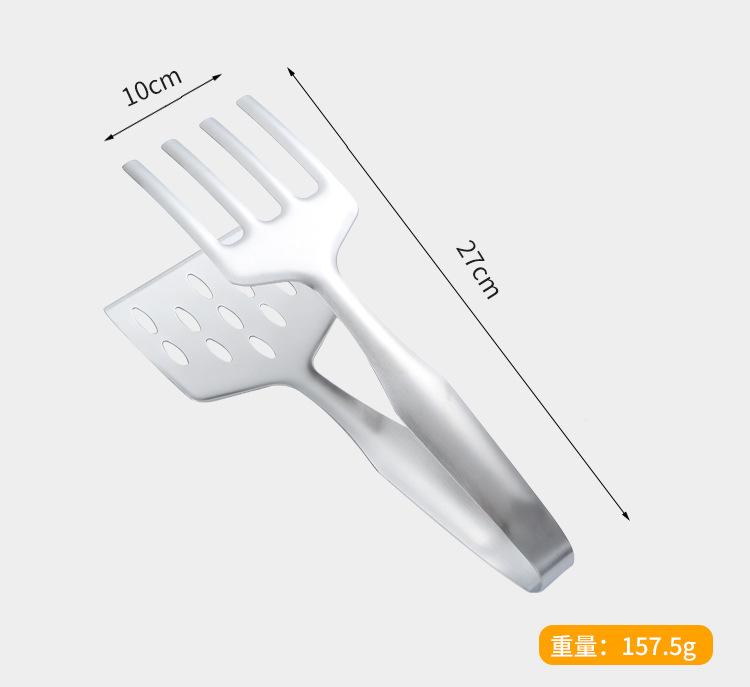 Fried Fish Spatula Combo Food Clip Korean Flip Fish Shovel Fried Barbecue Steak Tong Fried Fish Spatula Food Clip