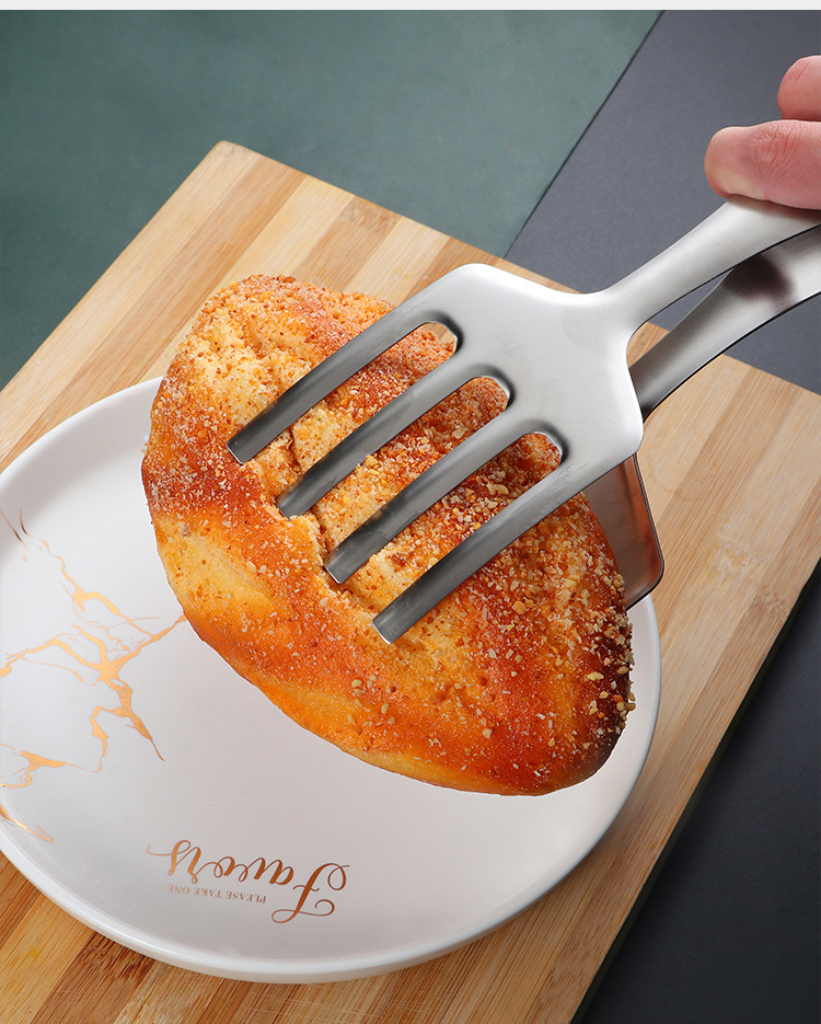 Fried Fish Spatula Combo Food Clip Korean Flip Fish Shovel Fried Barbecue Steak Tong Fried Fish Spatula Food Clip
