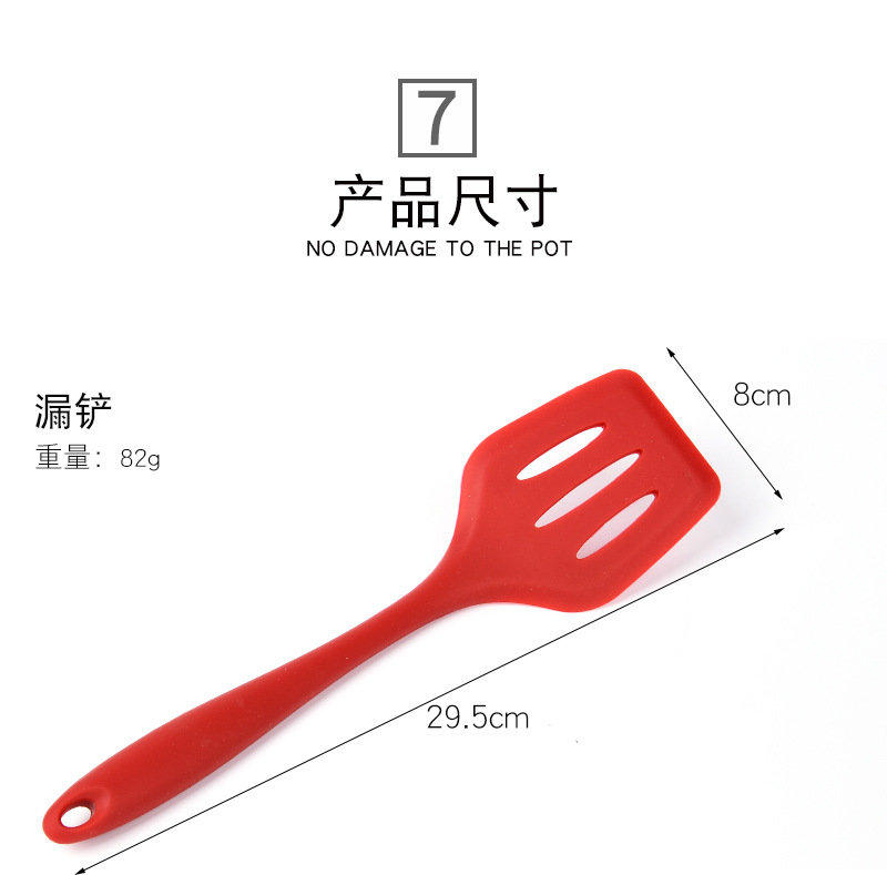 Silicone Spatula Scraper Spoon Salad Spoon Set Solid Color Creative Kitchen Tools Cooking Kitchenware Kit Silicone Spatula Scraper Spoon Salad Spoon Set Solid Color Creative Kitchen Tools Cooking Kitchenware Kit