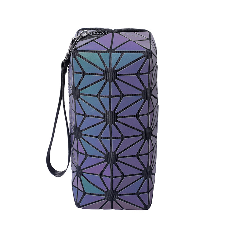 Korean-Style Portable Diamond Plaid Luminous Cosmetic Bag Travel Storage Bag Square Geometric Colorful Cosmetic Case Banquet Cosmetic Bag Korean-Style Portable Diamond Plaid Luminous Cosmetic Bag Travel Storage Bag Square Geometric Colorful Cosmetic Case Banquet Cosmetic Bag