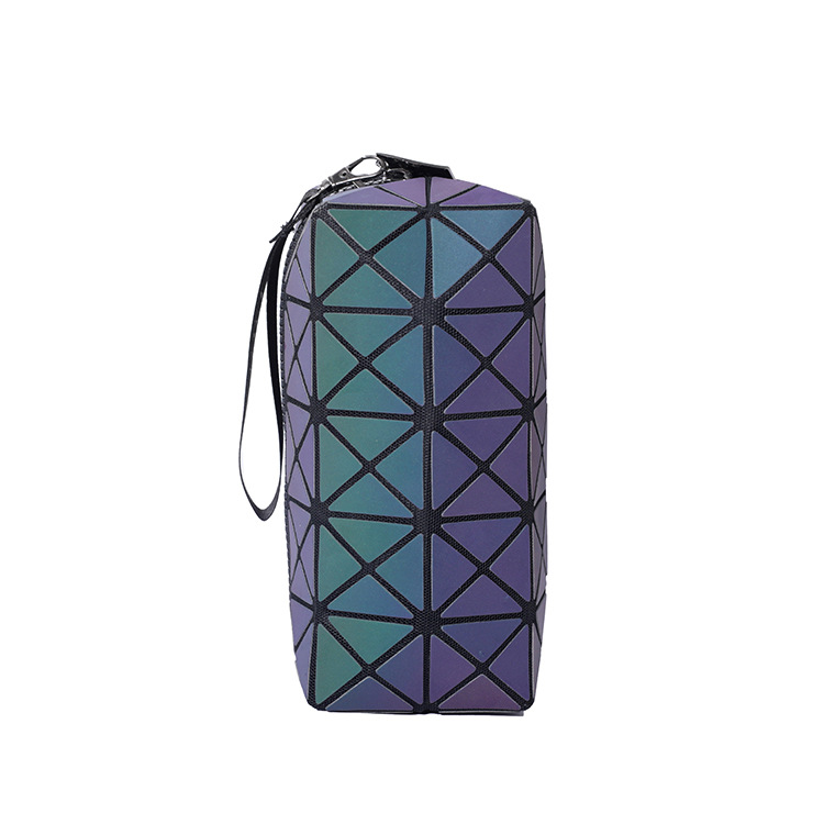 Korean-Style Portable Diamond Plaid Luminous Cosmetic Bag Travel Storage Bag Square Geometric Colorful Cosmetic Case Banquet Cosmetic Bag Korean-Style Portable Diamond Plaid Luminous Cosmetic Bag Travel Storage Bag Square Geometric Colorful Cosmetic Case Banquet Cosmetic Bag