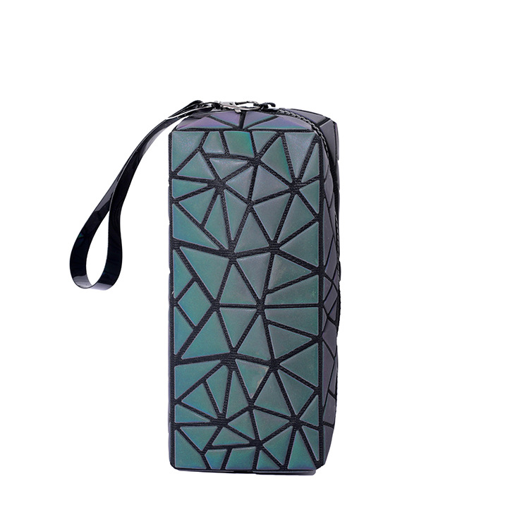 Korean-Style Portable Diamond Plaid Luminous Cosmetic Bag Travel Storage Bag Square Geometric Colorful Cosmetic Case Banquet Cosmetic Bag Korean-Style Portable Diamond Plaid Luminous Cosmetic Bag Travel Storage Bag Square Geometric Colorful Cosmetic Case Banquet Cosmetic Bag