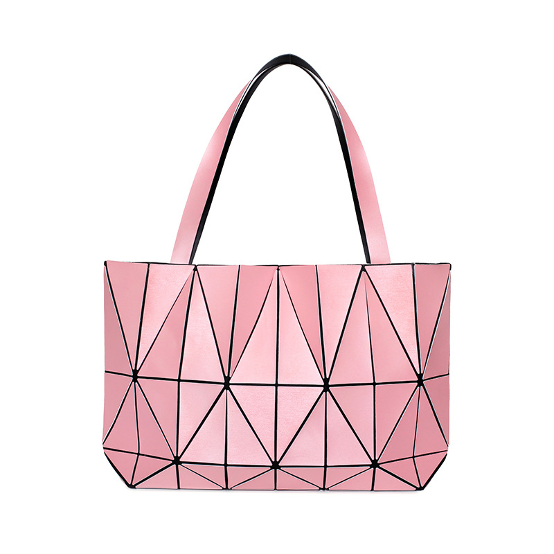 Fashion Cosmetic Bag Foldable Shoulder Bag Shopping Bag Large Capacity Rhombus Cosmetic Bag Women&#039;s Storage Bag Handbag
