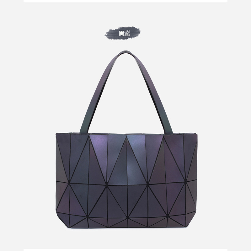 Fashion Cosmetic Bag Foldable Shoulder Bag Shopping Bag Large Capacity Rhombus Cosmetic Bag Women&#039;s Storage Bag Handbag