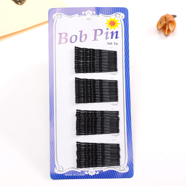 Black Wholesale Blue Card Yellow Card Updo Hair Accessories Straight Wave Steel Wire Hairpin 2 Yuan Store Supply Black Wholesale Blue Card Yellow Card Updo Hair Accessories Straight Wave Steel Wire Hairpin 2 Yuan Store Supply