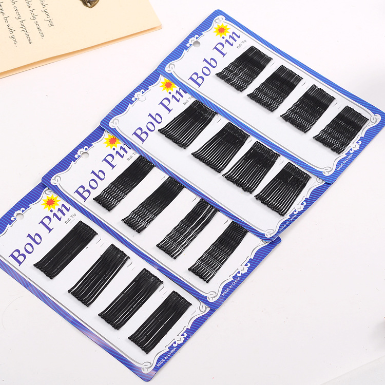Black Wholesale Blue Card Yellow Card Updo Hair Accessories Straight Wave Steel Wire Hairpin 2 Yuan Store Supply Black Wholesale Blue Card Yellow Card Updo Hair Accessories Straight Wave Steel Wire Hairpin 2 Yuan Store Supply
