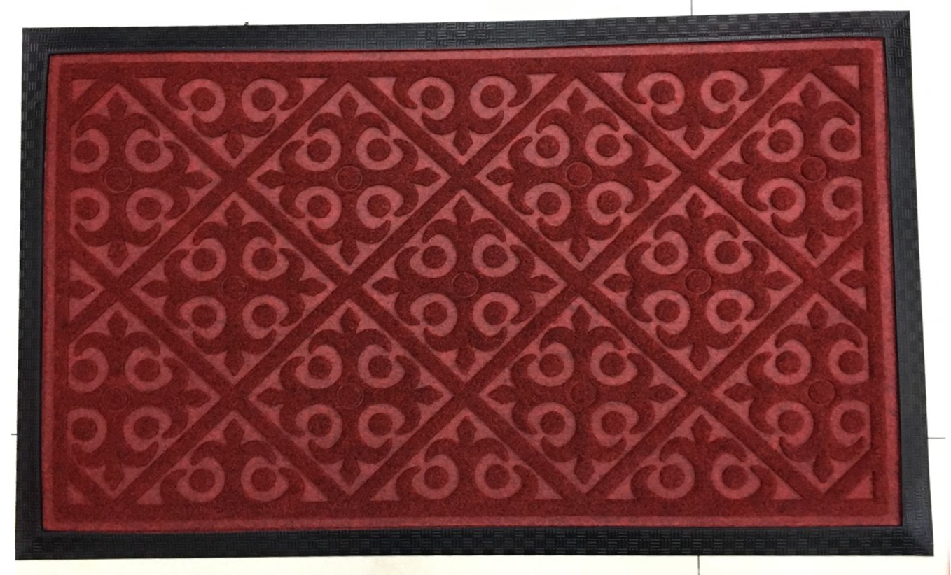 Door mat non-slip mat foreign trade mat home mat with edge embossed mat