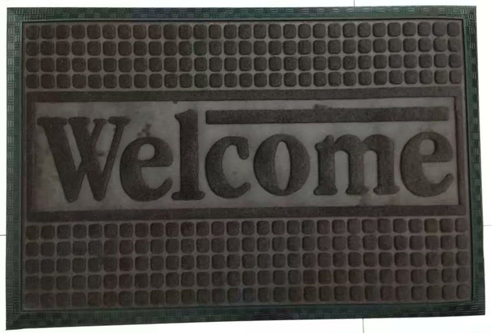 45*75cm rubber mat embossed with edge embossed floor mat door mat absorbent non-slip mat foot pad