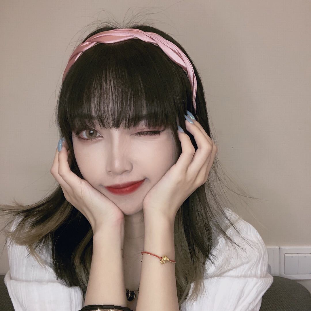 Korean Dongdaemun Ins Same Style Korean Style Retro Easy Matching Pleated Silk Wave Headband Non-Slip Hair-Hoop Headband Women