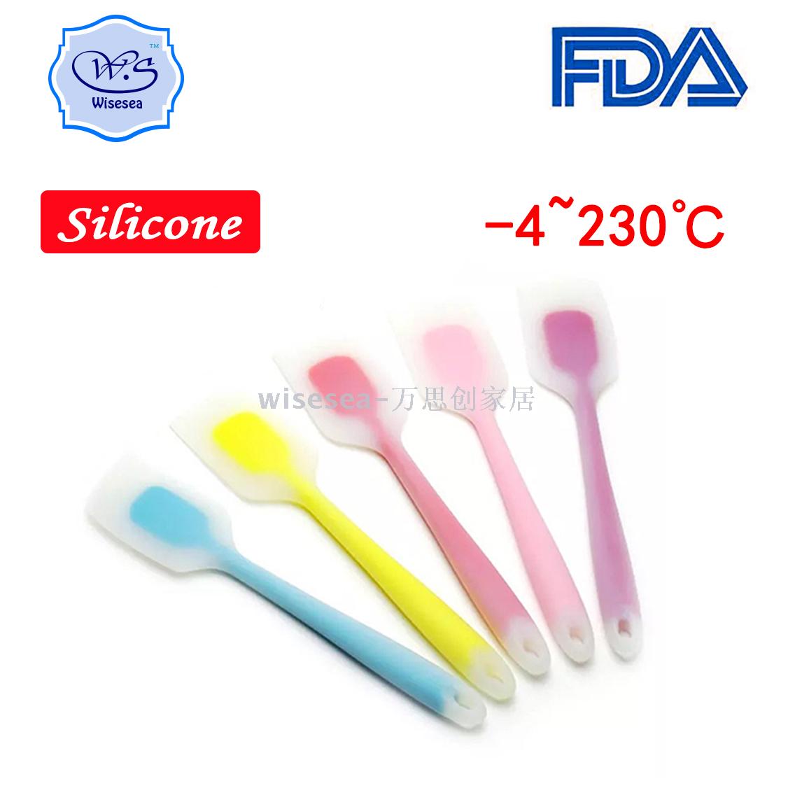COLORFUL SILICONE SPOON SPATULA SOUP LADLE  KITCHEN TOOLS