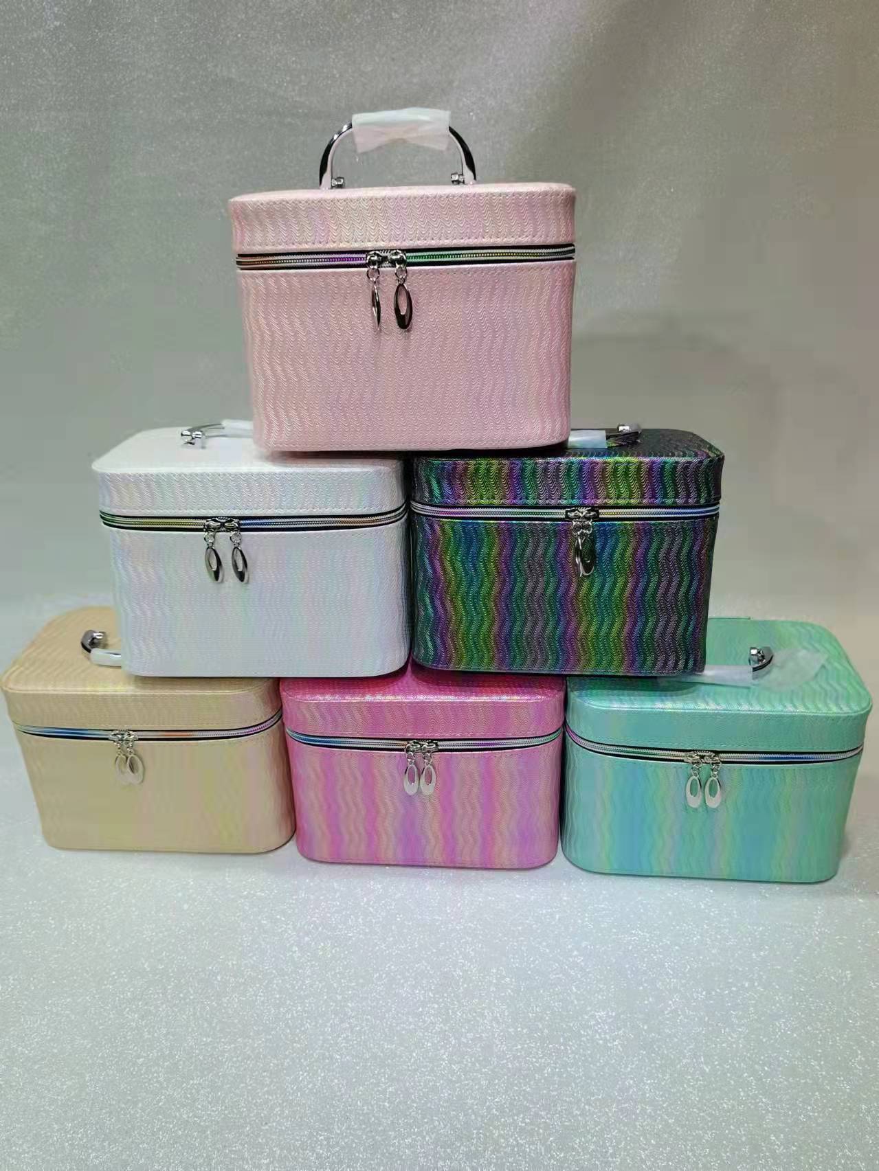 New Products in Stock Cosmetic Case Three-Piece Pu Cosmetic Bag Portable Large Capacity Storage Bag Cosmetic Cosmetic New Products in Stock Cosmetic Case Three-Piece Pu Cosmetic Bag Portable Large Capacity Storage Bag Cosmetic Cosmetic