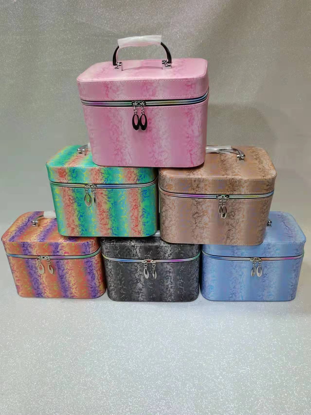 New Products in Stock Cosmetic Case Three-Piece Pu Cosmetic Bag Portable Large Capacity Storage Bag Cosmetic Cosmetic New Products in Stock Cosmetic Case Three-Piece Pu Cosmetic Bag Portable Large Capacity Storage Bag Cosmetic Cosmetic