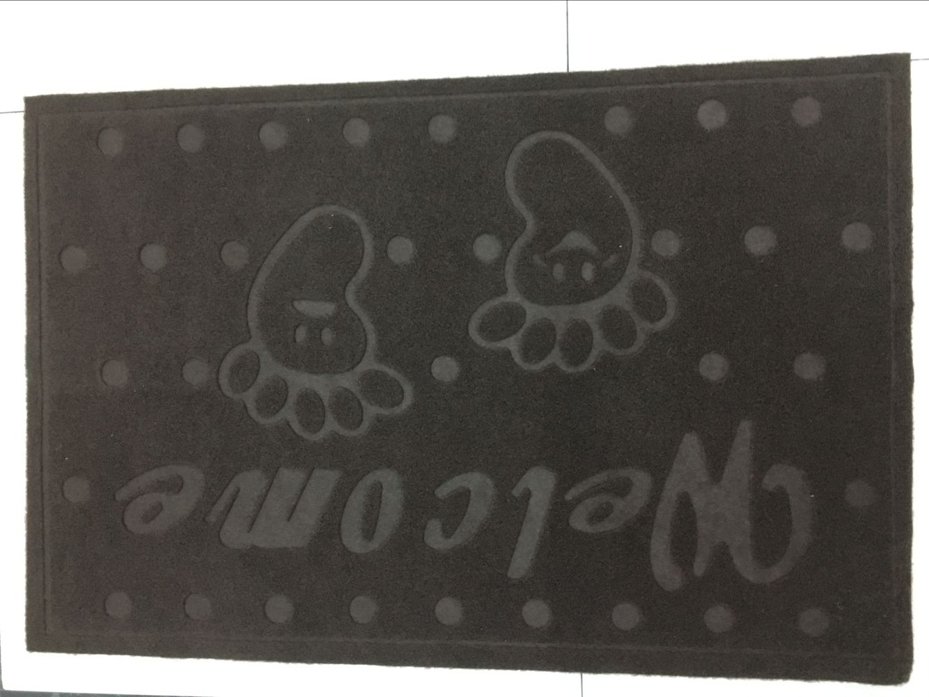 48by78cm PVC velvety embossed mat absorbent non-slip mat outdoor mat foot mat door mat