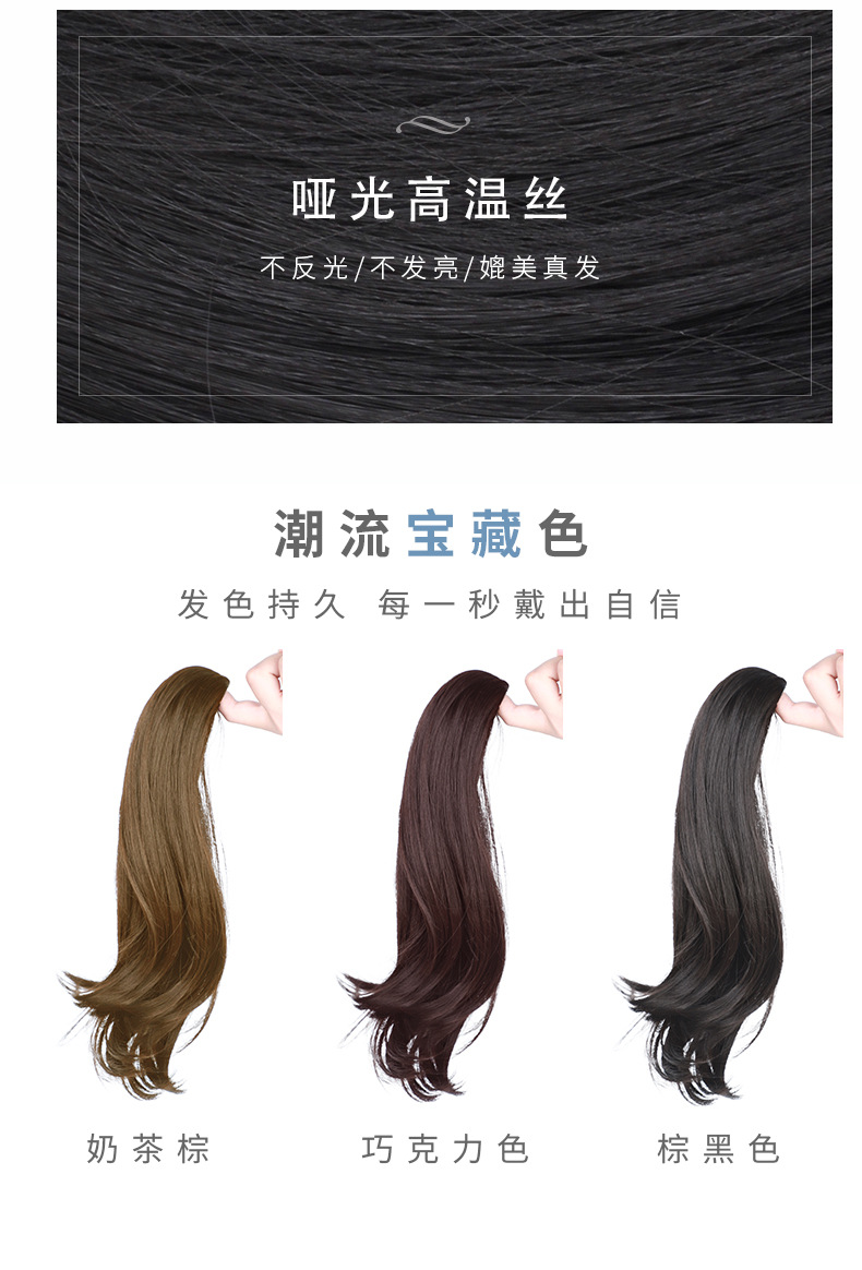 Long Hair Internet Celebrity Grip MidLength Curly Hair Large Wave Natural Micro Roll Pear Flower Strap High Ponytail Long Hair Internet Celebrity Grip MidLength Curly Hair Large Wave Natural Micro Roll Pear Flower Strap High Ponytail