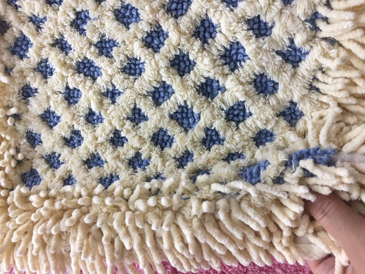 Cotton Chenille Bedroom Mat Door Mat Kitchen Living Room Bathroom Mat Thick Absorbent Non-Slip Mat