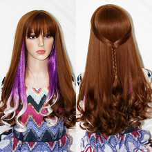 Guangdong Women's Wig Air Thin Bangs Long Curly Hair Big Wave Wig Realistic Fluffy Fashion Wig Sheath Guangdong Women's Wig Air Thin Bangs Long Curly Hair Big Wave Wig Realistic Fluffy Fashion Wig Sheath