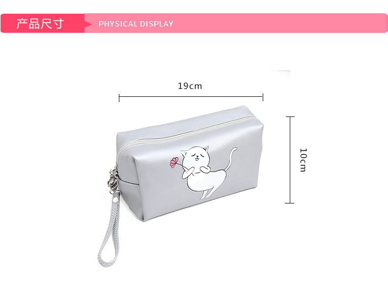 Cross-Border New Arrival Printed Cosmetic Bag Cartoon Octagonal Bag Travel Storage Bag Cosmetics Storage Bag Portable Toiletry Bag