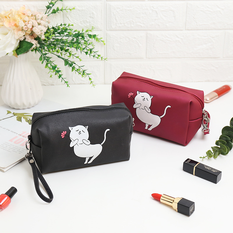 Cross-Border New Arrival Printed Cosmetic Bag Cartoon Octagonal Bag Travel Storage Bag Cosmetics Storage Bag Portable Toiletry Bag