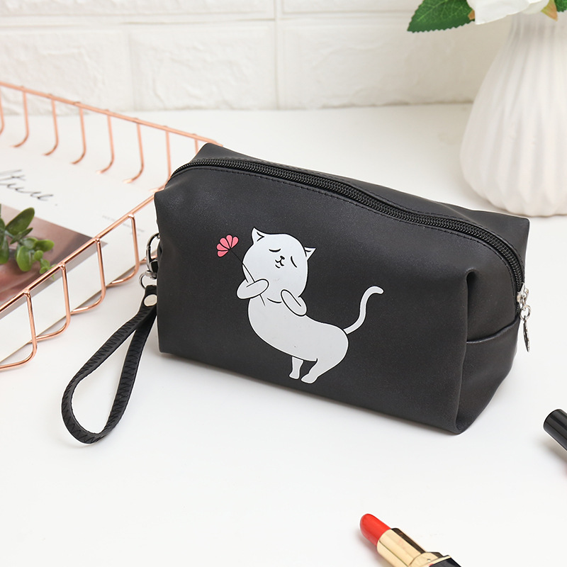 Cross-Border New Arrival Printed Cosmetic Bag Cartoon Octagonal Bag Travel Storage Bag Cosmetics Storage Bag Portable Toiletry Bag