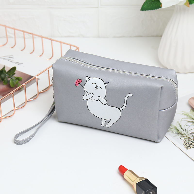 Cross-Border New Arrival Printed Cosmetic Bag Cartoon Octagonal Bag Travel Storage Bag Cosmetics Storage Bag Portable Toiletry Bag