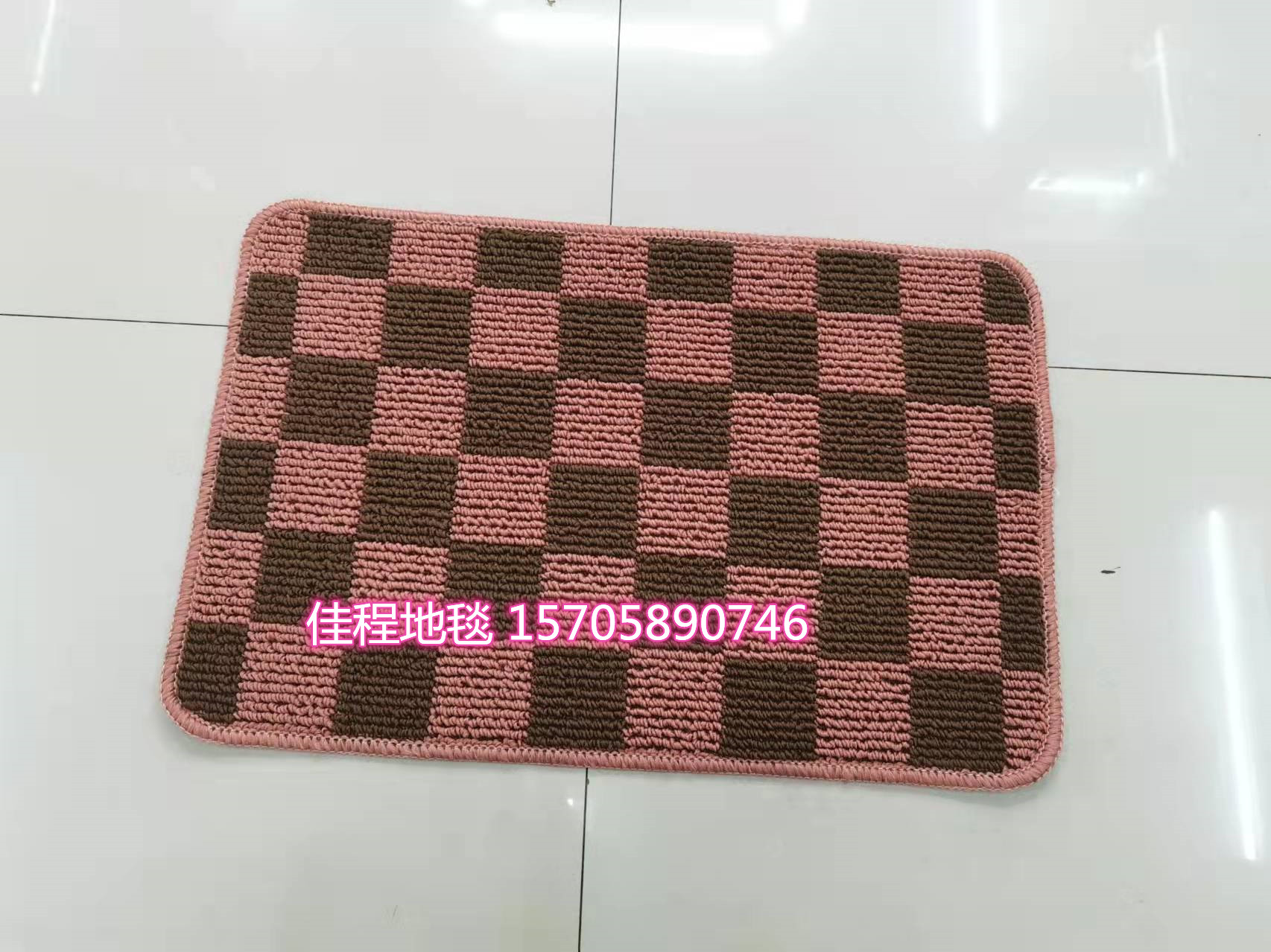 TPR Bottom Plaid Floor Mat Polypropylene Foot Mat Door Mat Non-Slip Mat Jacquard Plaid Mat Outdoor Mat Indoor Mat 