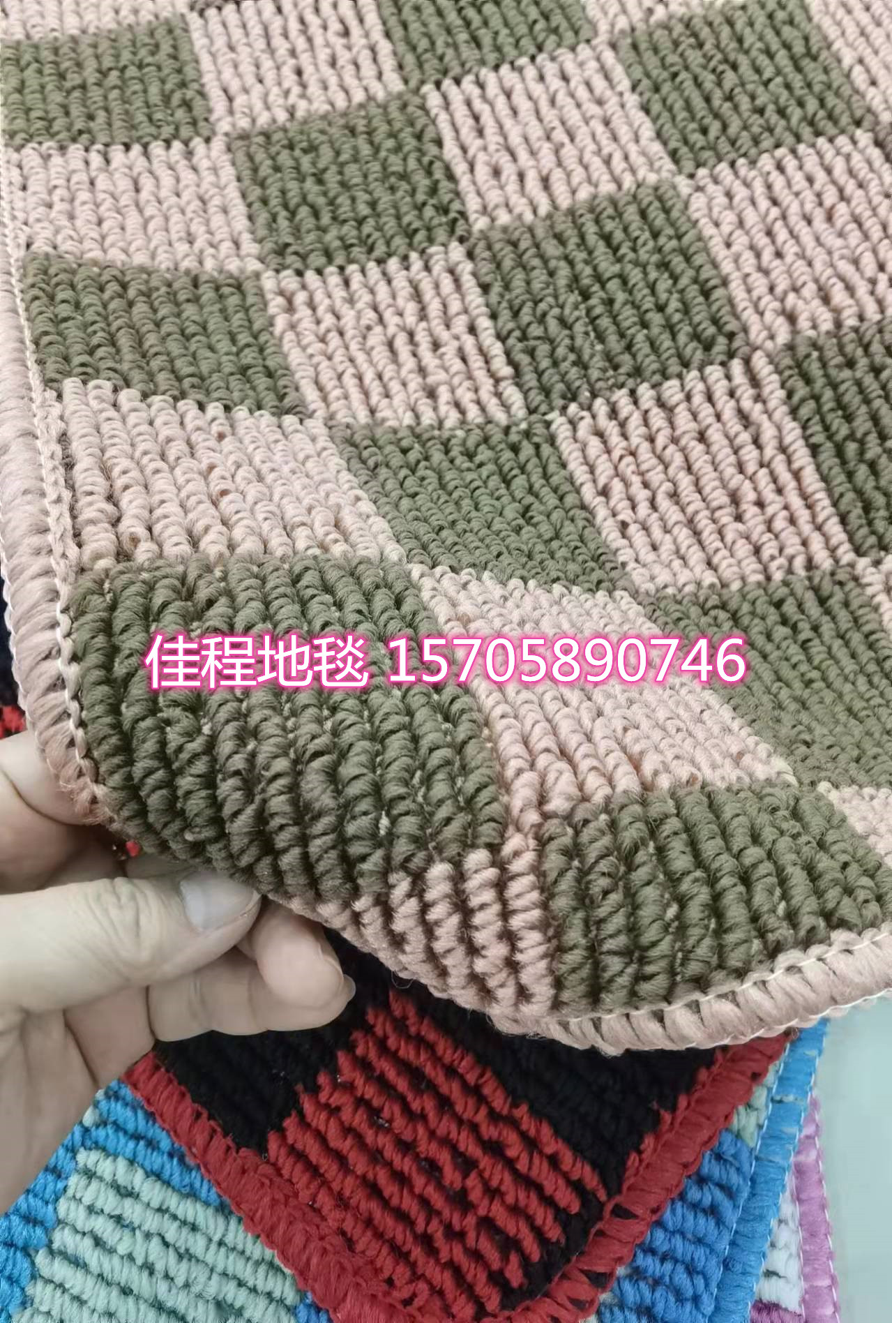 TPR Bottom Plaid Floor Mat Polypropylene Foot Mat Door Mat Non-Slip Mat Jacquard Plaid Mat Outdoor Mat Indoor Mat 